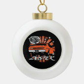 Mopar - Musclecar Keramische Bal Kerst Ornament (Voorkant)