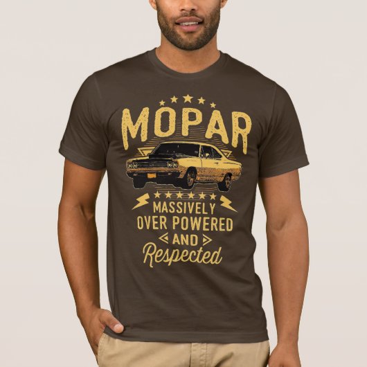 Mopar - sterk over kracht en respect t-shirt (Voorkant)