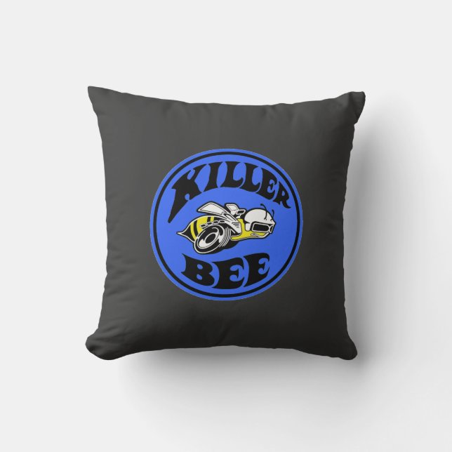 Mopar - Super Bee - Killer Bee - Blue Kussen (Voorkant)
