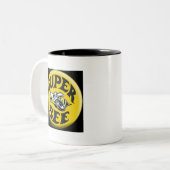 Mopar Super Bee logo Tweekleurige Koffiemok (Voorkant links)