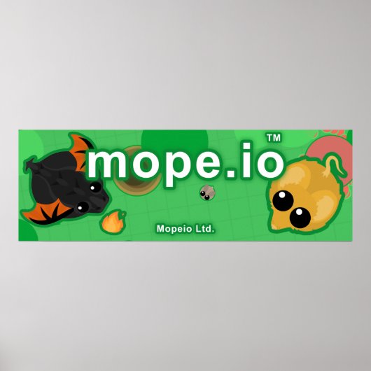 Mope.io official canvas poster (Voorkant)