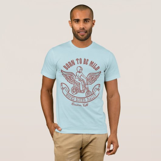 Moped Biker Rally T-shirt (Voorkant volledig)