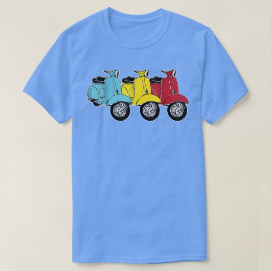 Moped Cadeauscooter Motorscooter Moped Driver  T-shirt (Design voorkant)