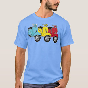 Moped Cadeauscooter Motorscooter Moped Driver  T-shirt