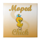 Moped Chick Tegeltje (Voorkant)