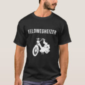 Moped Field Path Heater Village Driving Country Yo T-shirt (Voorkant)