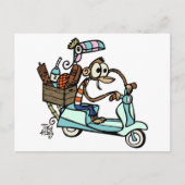 Moped Monkey Beachcomber Vacatie! Briefkaart (Voorkant)