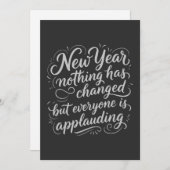 Mopige Nieuwjaarscitaten Feestdagenkaart (Voorkant / Achterkant)