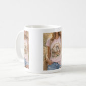 Moppen Kitten Bloem Grafische Meisjes Mok (Voorkant links)