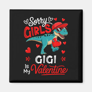 Moppen Meisjes Gigi Is Mijn Valentijn T-rex Single Magneet