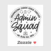 Moppen over administratieve chaos Admin Prof Dag T Sticker (Vel)