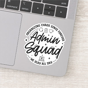 Moppen over administratieve chaos Admin Prof Dag T Sticker