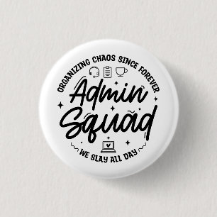 Moppen over administratieve professionals dag squa ronde button 3,2 cm