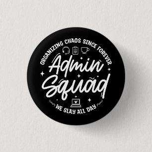 Moppen over het organiseren van chaos Admin Prof D Ronde Button 3,2 Cm
