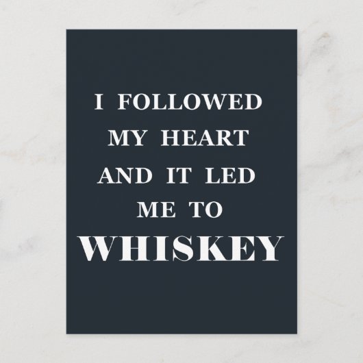 Moppen over whisky grappige alcohol uitspraken cad briefkaart (Voorkant)