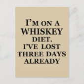 Moppen over whisky grappige alcohol uitspraken cad briefkaart (Voorkant)