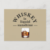 Moppen over whisky grappige drinkspreuken briefkaart (Voorkant)