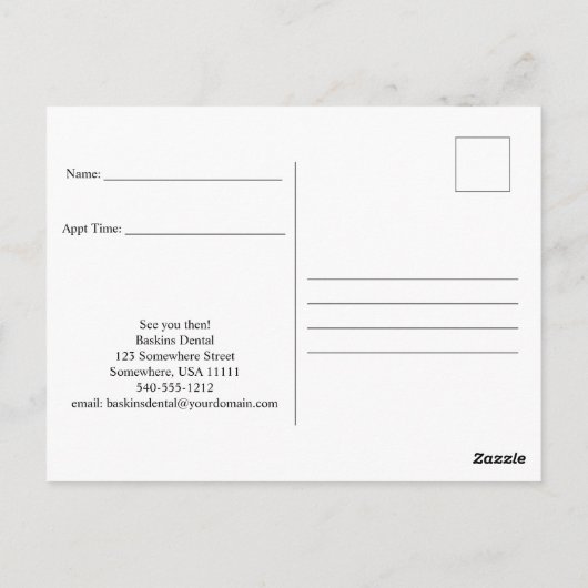 Moppen Reminder Kaarten in Felle Kleuren (Achterkant)