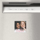 Moppen roze script aangepaste foto magneet (Insitu (Vaatwasser))