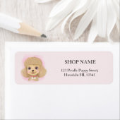 Moppenlabels met retouradres voor de Poodlewinkel Etiket (Insitu)