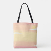 Mopperige Cute Kat Boodschappentas Tote Bag (Achterkant)