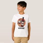 Mopperige Grappige Wijn Punt T-shirt (Voorkant volledig)