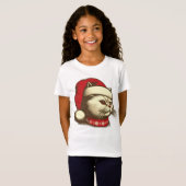 Mopperige Kerstkat T-shirt (Voorkant volledig)