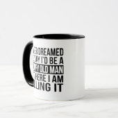 Mopperige Oude Man Mok - Grappig Koffie Cadeau (Voorkant links)