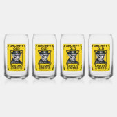 Mopperige Oude Smeerlap Bier Blikvorm Glas (Achterkant)