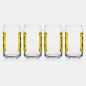 Mopperige Oude Smeerlap Bier Blikvorm Glas (Links)