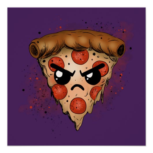 mopperige pizza perfect poster (Voorkant)