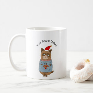 Mopperkat Draagt Een Lelijke Trui Koffiemok