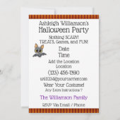 Moppie poes LEUKE Halloweenfeestje Kaart (Achterkant)