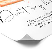 Moppie pompoen - zeg niet baby Poster (Hoek)