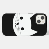 Moppig kattengezicht. iPhone hoesje (Achterkant horizontaal)