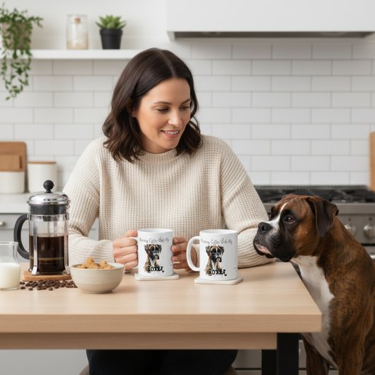 Moppige Browns Boxer Mok PERSONALISEERBAAR