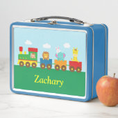 Moppige Dieren in Trein Kinderen Lunchbox (In situ)