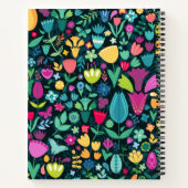 Moppige Dino Silhouetten Meisjes Notitieboek (Achterkant)