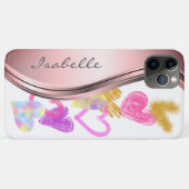 Moppige Doodle-harten Persoonlijk Case-Mate iPhone Case (Achterkant (horizontaal))