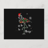 Moppige Flamingo Kerst Xmas Uitnodiging Briefkaart (Voorkant)