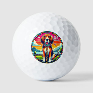 Moppige Geanimeerde Hond Golf Pret ⛳🐶✨ Golfballen