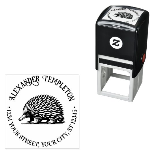 Moppige Gevederde Mierenegel Australië Naam Retour Zelfinktende Stempel (In situ)