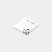 Moppige Grappige Cartoon Koe Post-it Notities Post-it® Notes (Schuin)