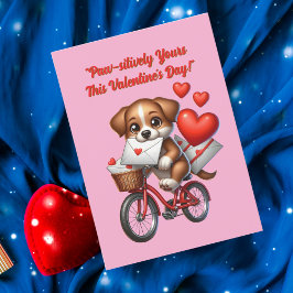 Moppige Grappige Hondjesliefde Hartjes Valentijnka Feestdagenkaart