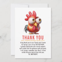 Moppige Haan Karikaturen 3e Verjaardagsfeestje