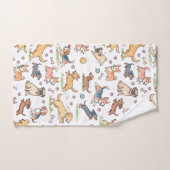 Moppige honden die overal spelen bad handdoek (Handdoek)
