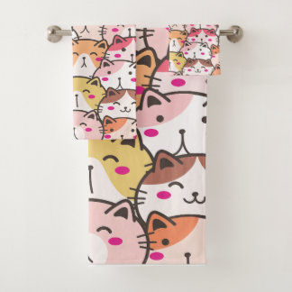 Moppige Honden Dieren Illustratie Bad Handdoek