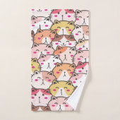 Moppige Honden Dieren Illustratie Bad Handdoek (Handdoek)