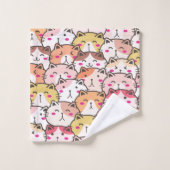 Moppige Honden Dieren Illustratie Bad Handdoek (Wasdoekje)