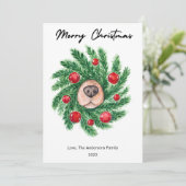 Moppige Honden Snuit Huisdier Hond Liefhebber Kers Feestdagenkaart (Staand voorkant)